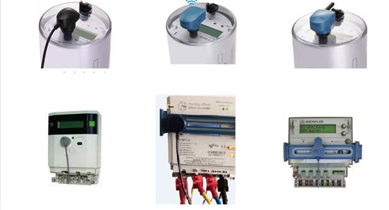 energy meters with blinking led pulse input
