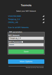 Tasmota setting wifi