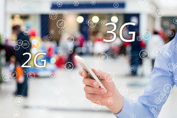 digital composite of hand holding smartphone with vignettes